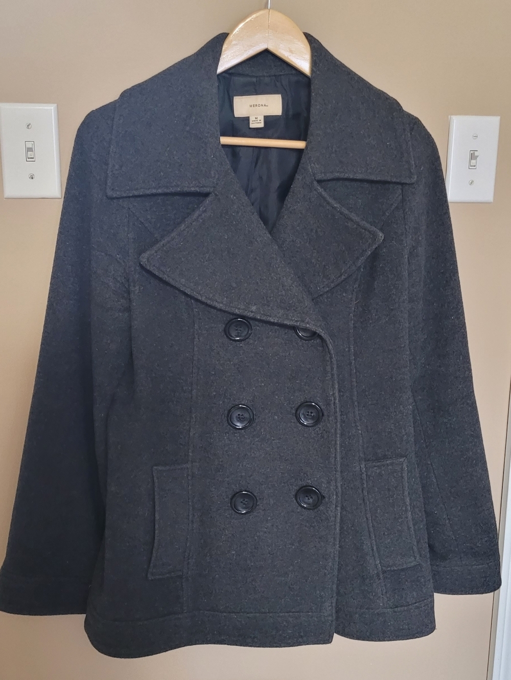 💛2 for $20💛 Bundle and save Charcoal Double-Breasted Peacoat